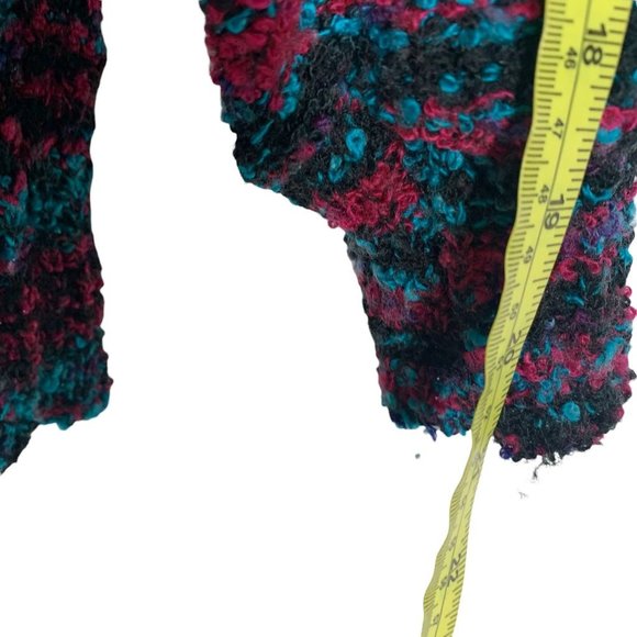 Vintage 90s Mister Noah Boucle Turtleneck Pull Over Sweater Medium - Picture 7 of 8